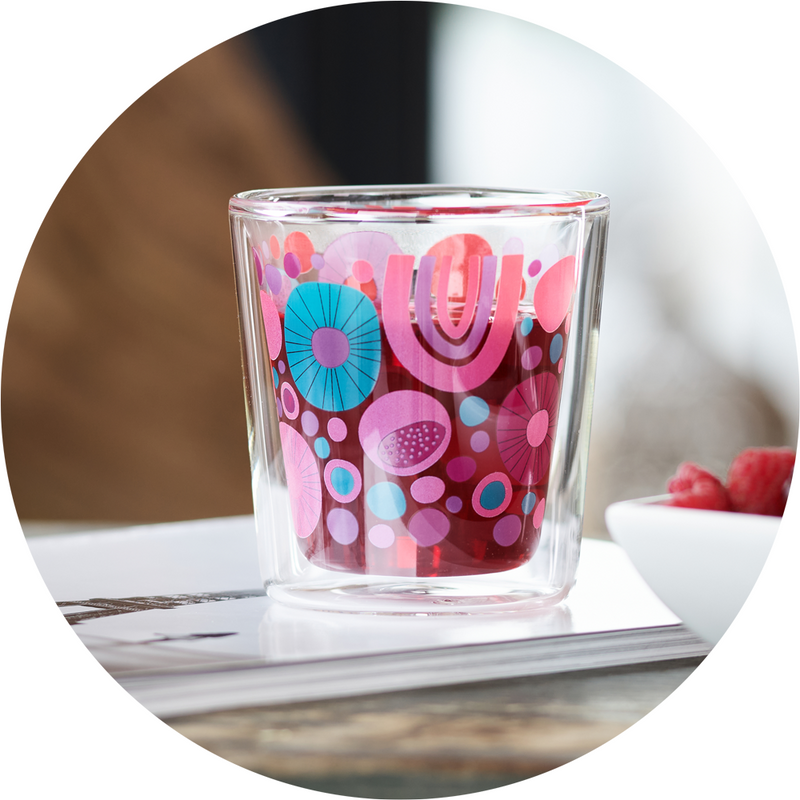 Vaso Doble Vidrio - Lyn Cheerful 250ml