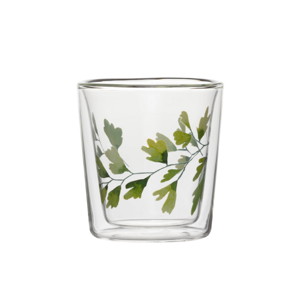 Vaso Doble Vidrio - Lyn Gingko 250ml