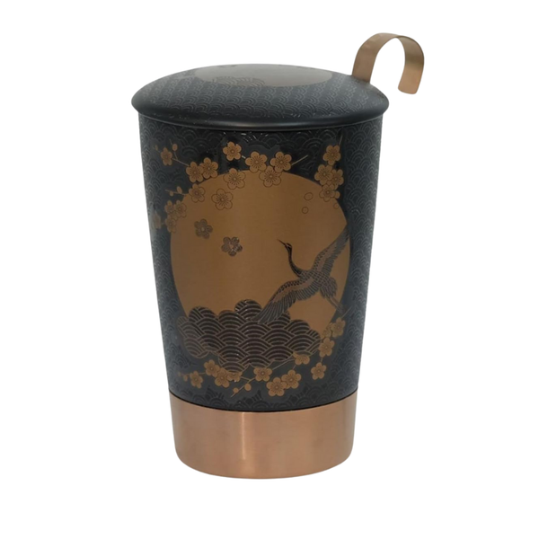 Tazón de Porcelana con Infusor - Teaeve Komorebi Anthrazit 350ml