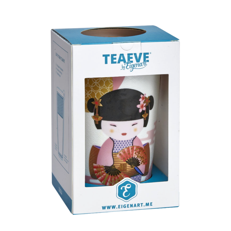 Tazón de Porcelana con Infusor - Teaeve New Little Geisha Rose 350ml