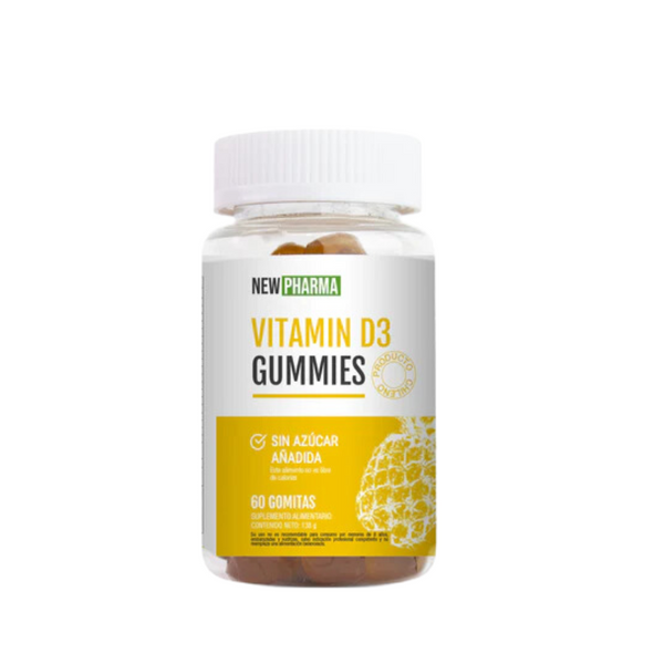 Gummies Vitamin D3 - Gomitas Salud Intestinal y Cognitiva 60gom