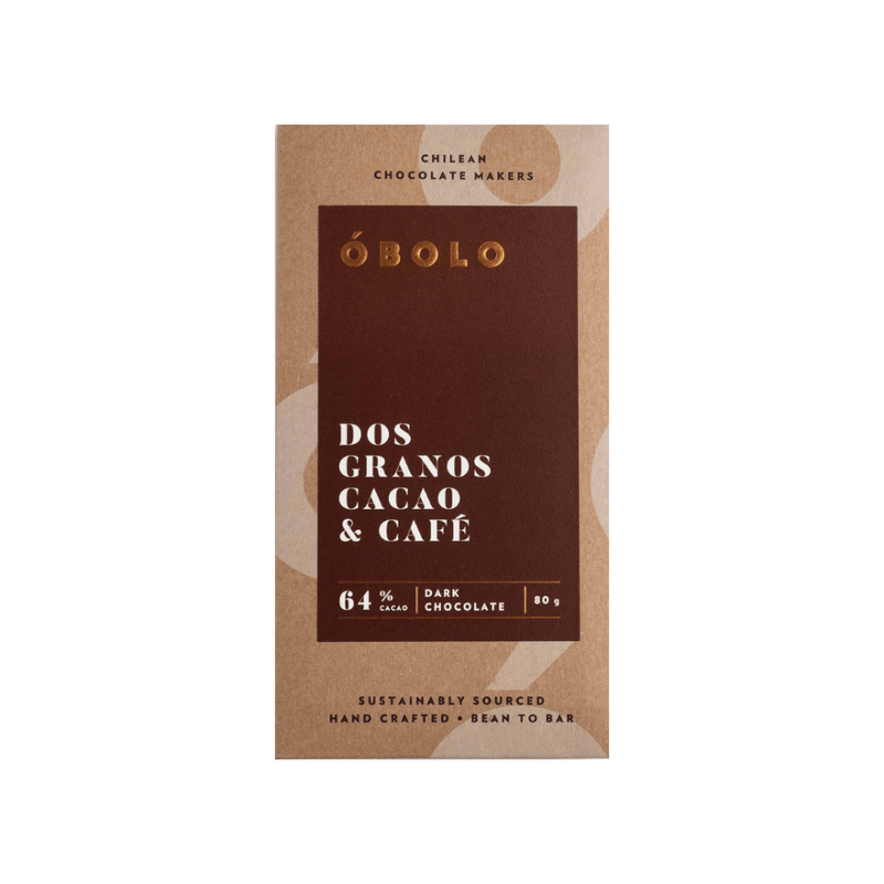 Barra de Chocolate 64% Dos Granos Cacao & Café 80gr