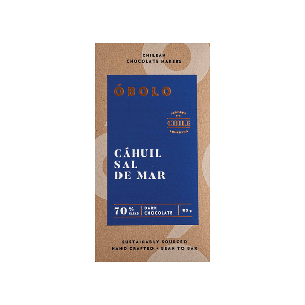 Barra de Chocolate 70% Sal de Cahuil 80gr