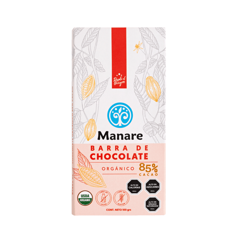 Barra de Chocolate 85% cacao 100gr