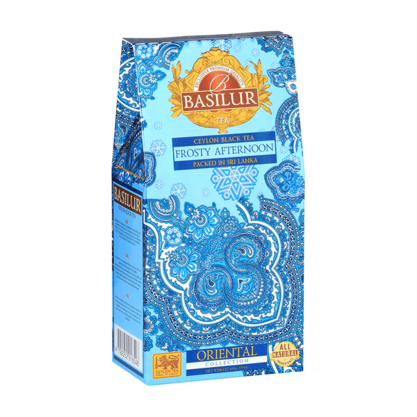 Caja Té Negro con Hojas de Aciano Blancas y Azules - Frosty Afternoon 100gr